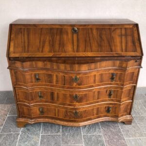 Walnut panelled flap